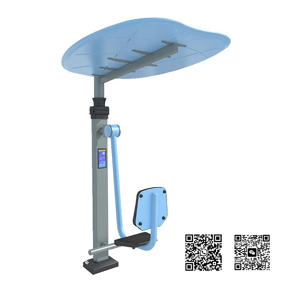 Intelligent single column pedaling device